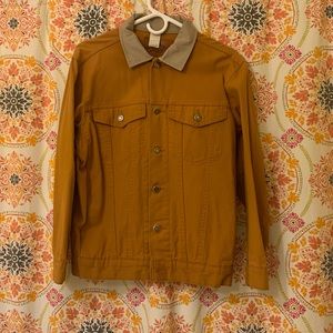 Vintage unlined ochre canvas jacket